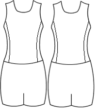 Low bodice Scoopneck with side panels